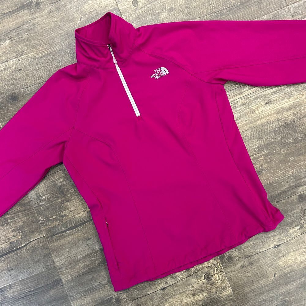 The North‎ Face Women 1/4 Quarter Zip Pullover Size Small Pink (472)